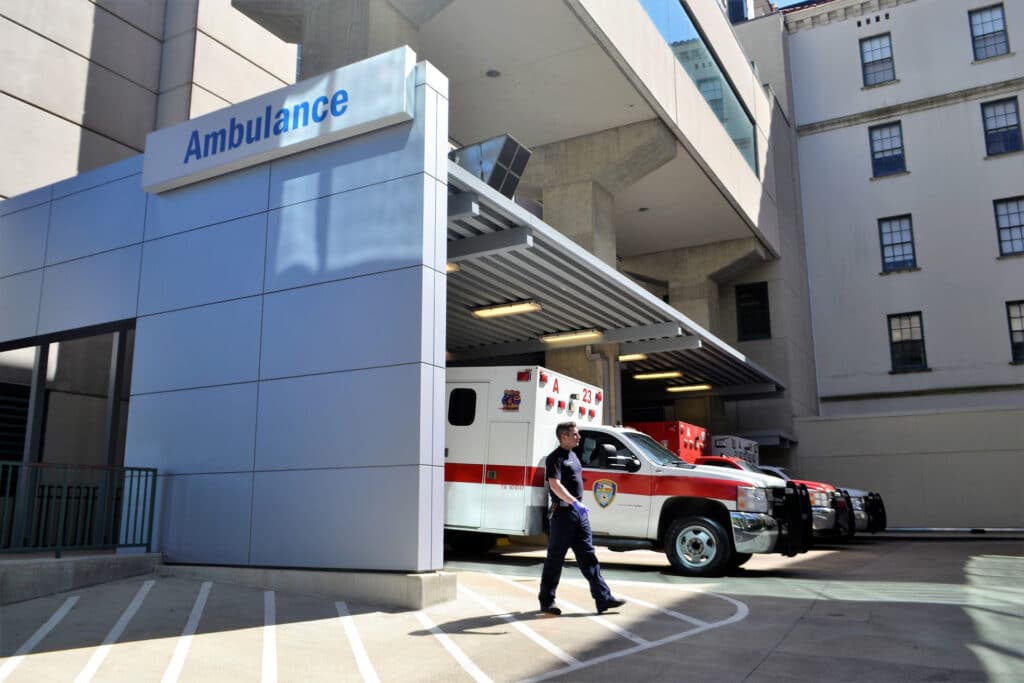 hospital ambulance parking