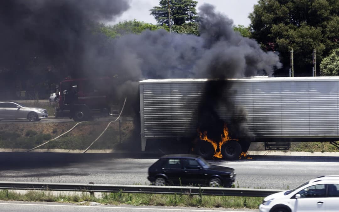 Pedestrian Killed and Truck on Fire in Two DeKalb County Accidents